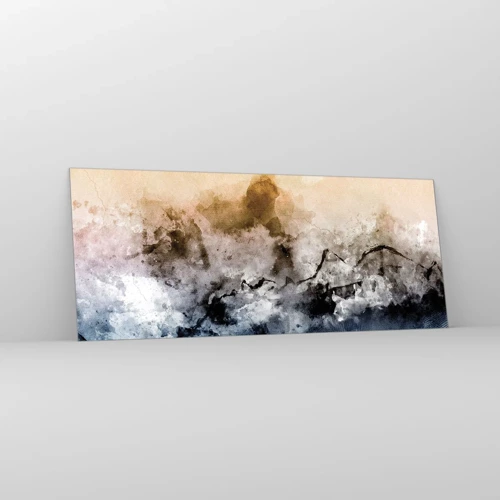 Obraz na skle - Ponořené do mračna mlhy - 100x40 cm