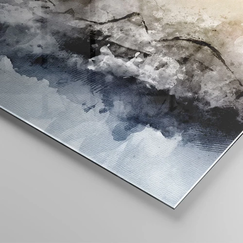 Obraz na skle - Ponořené do mračna mlhy - 120x80 cm