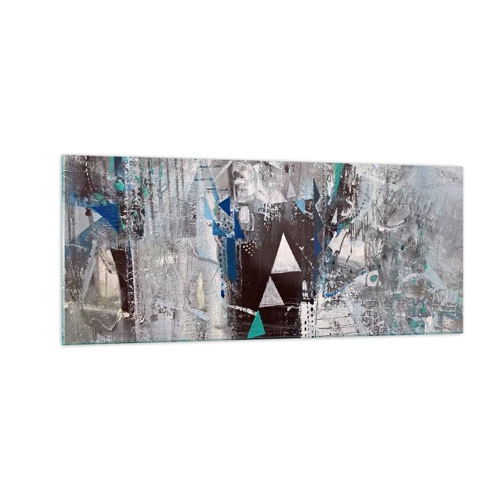 Obraz na skle - Přednostní pořadí trojúhelníků - 100x40 cm