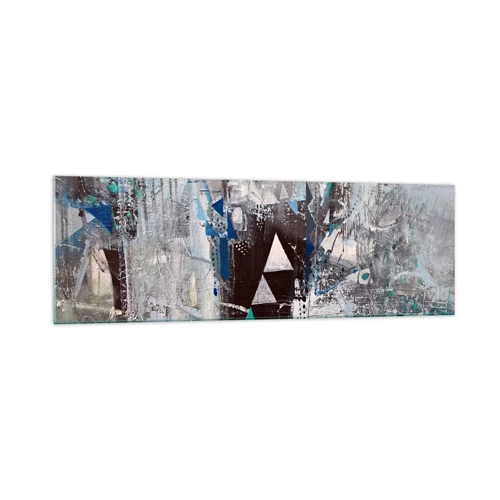 Obraz na skle - Přednostní pořadí trojúhelníků - 160x50 cm