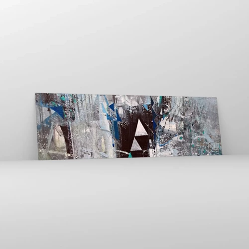 Obraz na skle - Přednostní pořadí trojúhelníků - 160x50 cm