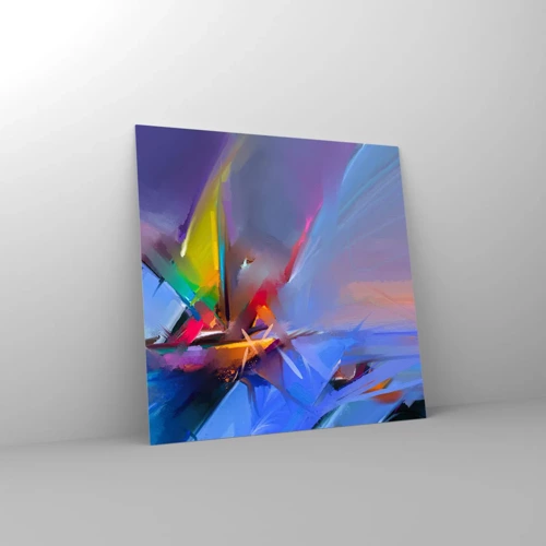 Obraz na skle - Proletěla jako pták - 40x40 cm