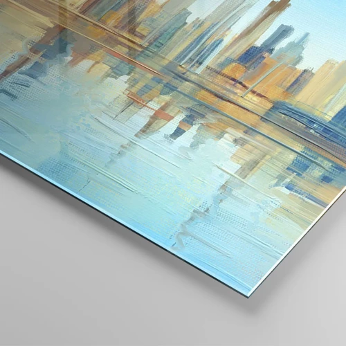 Obraz na skle - Prosluněná metropole - 60x60 cm
