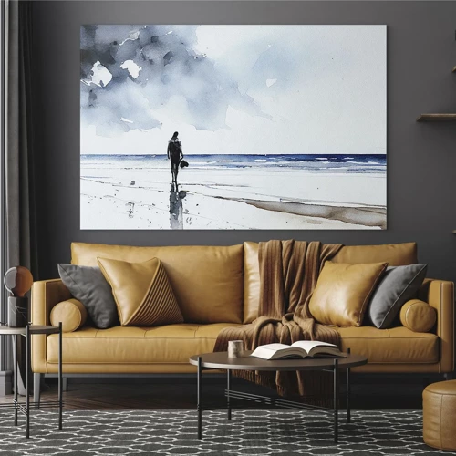 Obraz na skle - Rozhovor s mořem - 70x50 cm