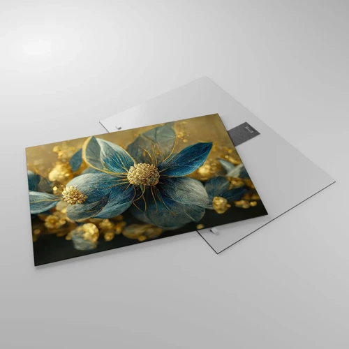Obraz na skle - Rozkvést zlatem - 70x50 cm