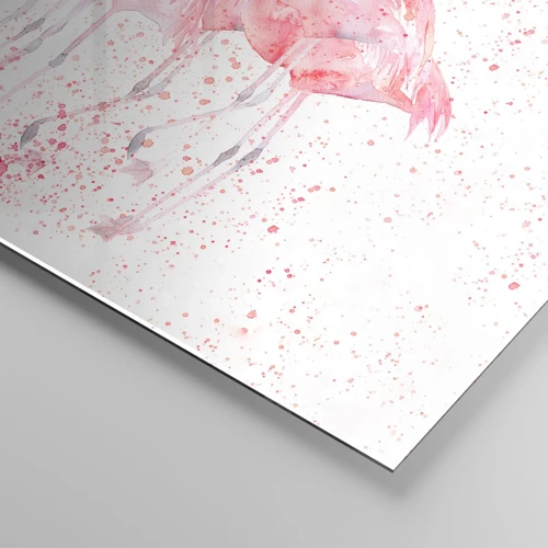 Obraz na skle - Růžový ansámbl - 40x40 cm