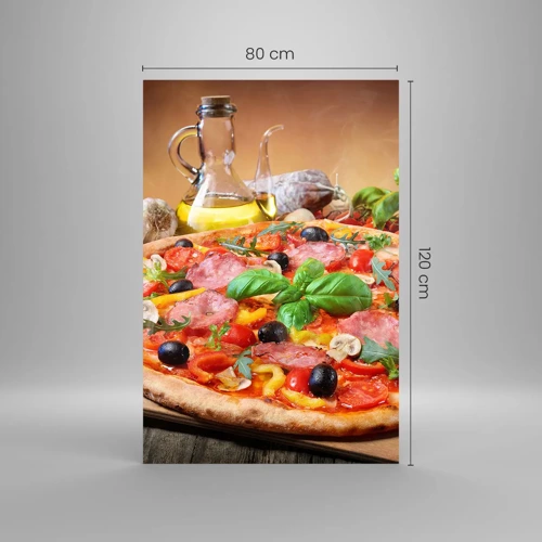 Obraz na skle - Se skutečně italskou chutí - 80x120 cm