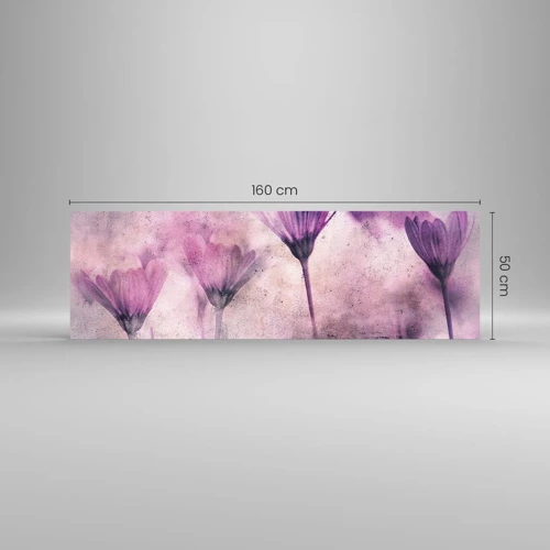 Obraz na skle - Sen květin - 160x50 cm