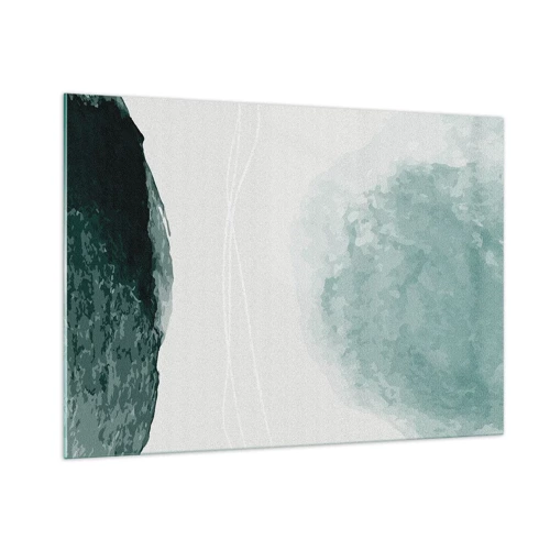 Obraz na skle - Setkání s mlhou - 100x70 cm