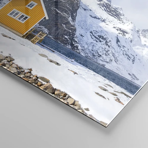 Obraz na skle - Skandinávská dovolená - 100x70 cm