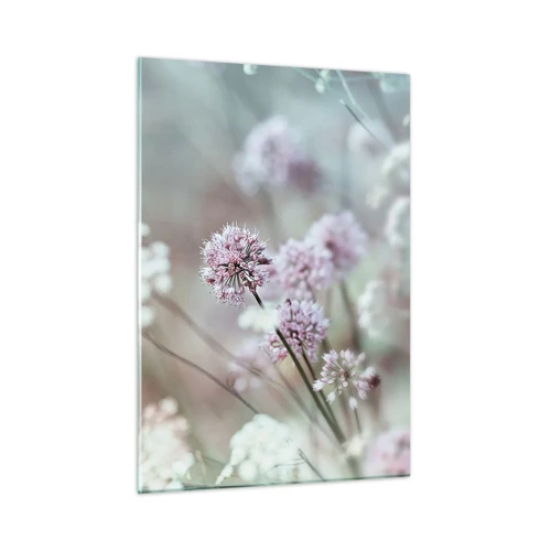 Obraz na skle - Sladké filigrány bylinek - 50x70 cm