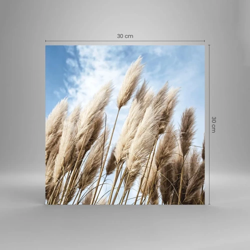 Obraz na skle - Slunečné a větrné pohlazení - 30x30 cm