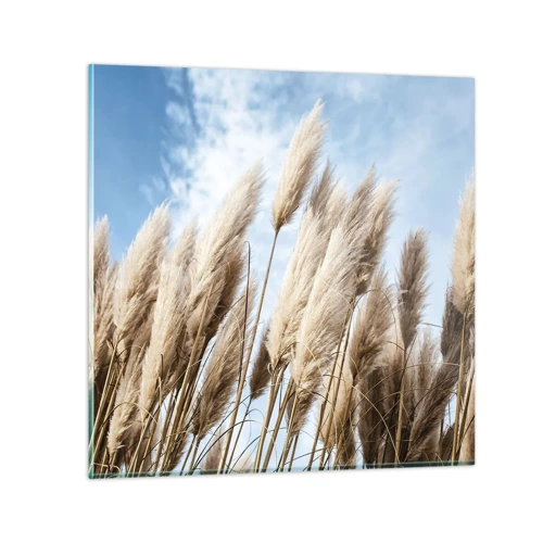 Obraz na skle - Slunečné a větrné pohlazení - 40x40 cm