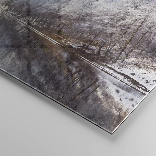 Obraz na skle - Sněhová stráž - 80x120 cm