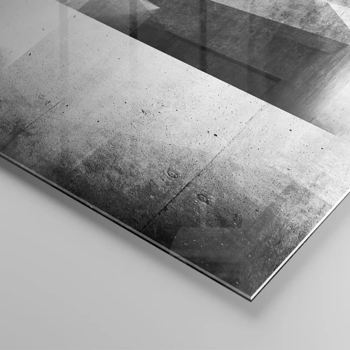 Obraz na skle - Struktura prostoru - 70x70 cm