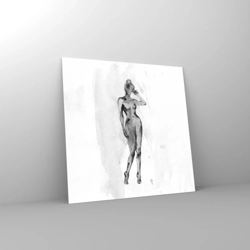 Obraz na skle - Studie o ideálu ženskosti - 60x60 cm