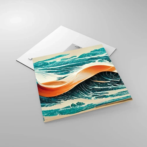 Obraz na skle - Surfařův sen - 40x40 cm