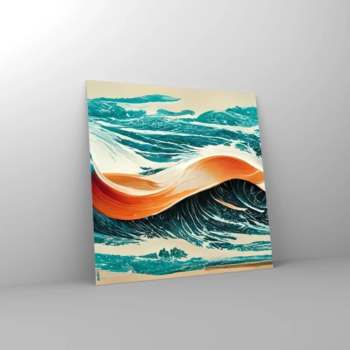 Obraz na skle - Surfařův sen - 50x50 cm