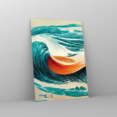 Obraz na skle - Surfařův sen - 50x70 cm