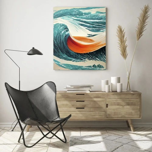 Obraz na skle - Surfařův sen - 70x100 cm