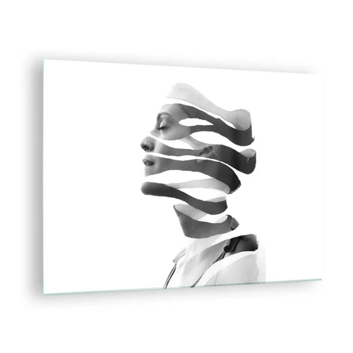 Obraz na skle - Surrealistický portrét - 70x50 cm