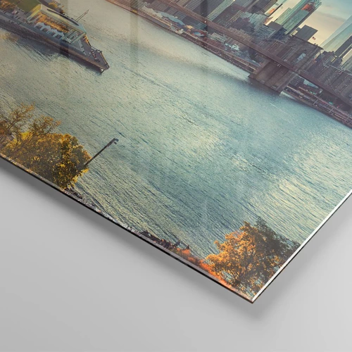 Obraz na skle - Svítání velkoměsta - 40x40 cm