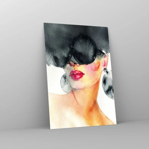 Obraz na skle - Tajemství elegance - 70x100 cm