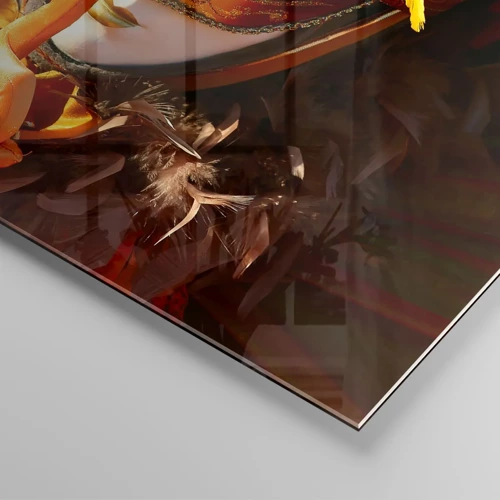 Obraz na skle - Tajemství je částí hry - 120x50 cm