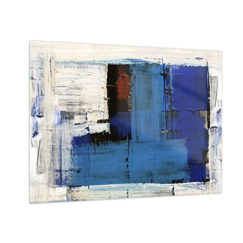 Obraz na skle - Tajemství modré - 70x50 cm