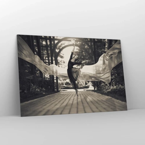 Obraz na skle - Tanec ducha zahrady - 120x80 cm
