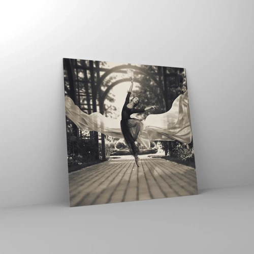 Obraz na skle - Tanec ducha zahrady - 30x30 cm