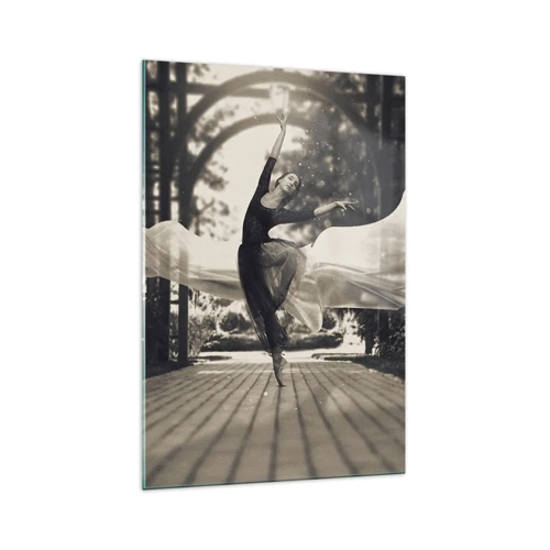 Obraz na skle - Tanec ducha zahrady - 70x100 cm