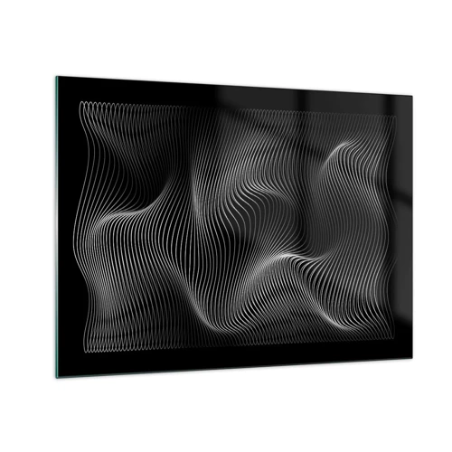 Obraz na skle - Tanec světla v prostoru - 70x50 cm