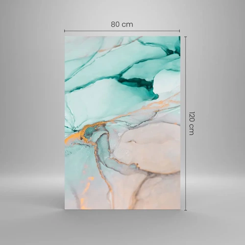 Obraz na skle - Tanec tvarů a barev - 80x120 cm