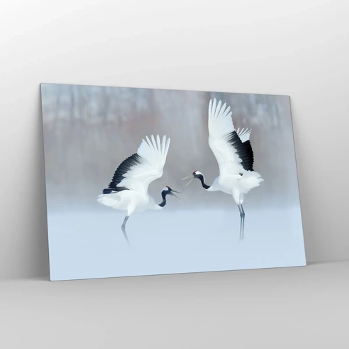 Obraz na skle - Tanec v mlze - 120x80 cm