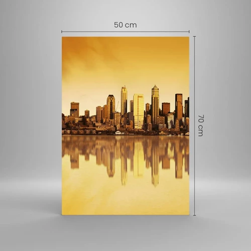Obraz na skle - Ticho metropole - 50x70 cm