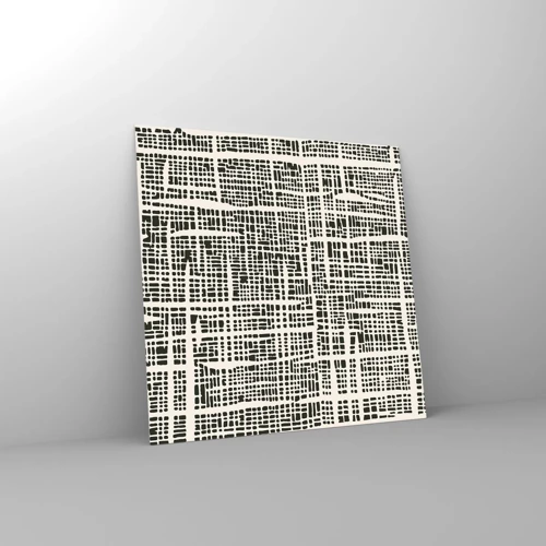 Obraz na skle - Tkaná kompozice - 60x60 cm