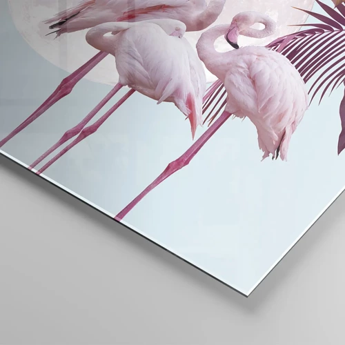 Obraz na skle - Tři ptačí grácie - 160x50 cm