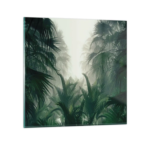 Obraz na skle - Tropická záhada - 50x50 cm