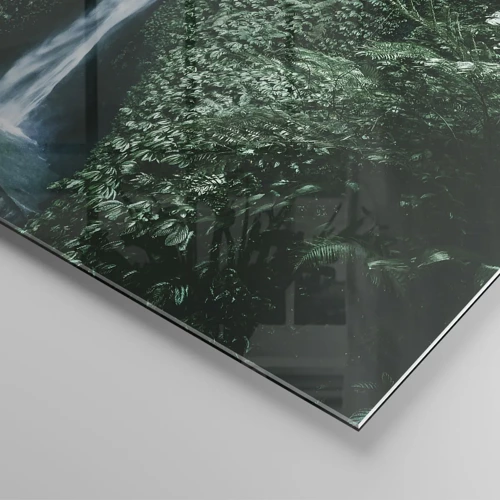 Obraz na skle - Tropický pramen - 60x60 cm