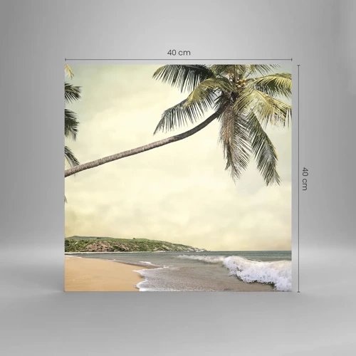 Obraz na skle - Tropický sen - 40x40 cm