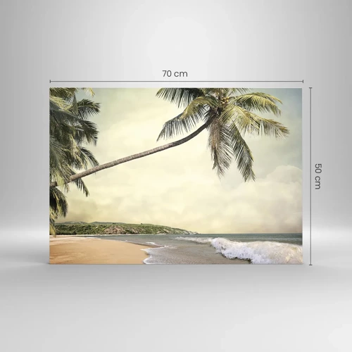 Obraz na skle - Tropický sen - 70x50 cm