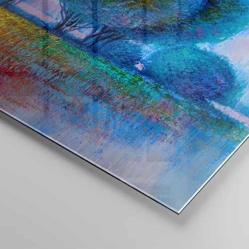 Obraz na skle - Trs zářivých barev - 70x70 cm