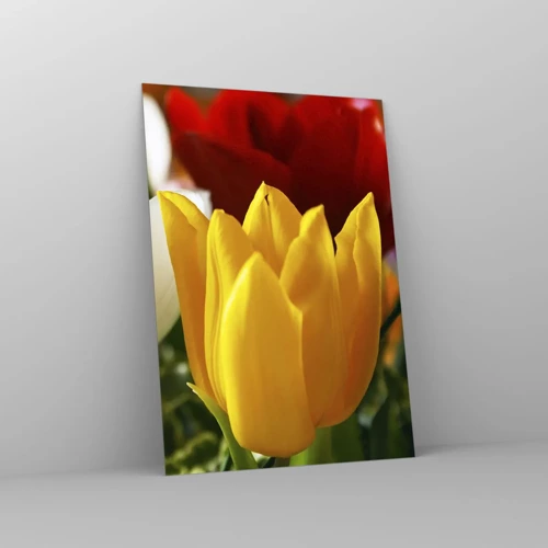 Obraz na skle - Tulipánová horečka - 50x70 cm
