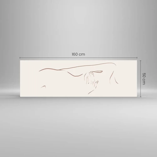Obraz na skle - Tvar touhy - 160x50 cm