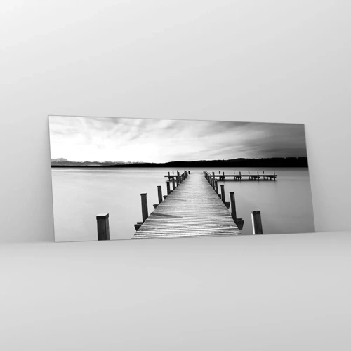 Obraz na skle - U napajedla – klidu - 120x50 cm