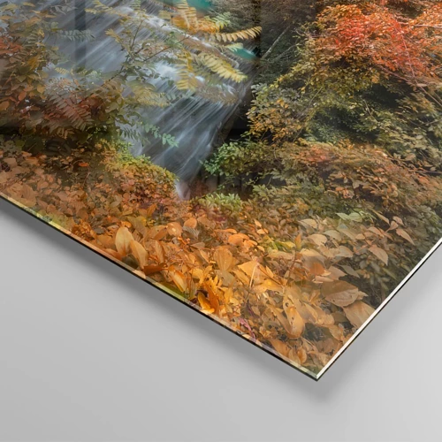 Obraz na skle - Ukrytý poklad lesa - 50x50 cm