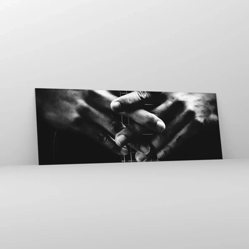 Obraz na skle - Umělcova modlitba - 140x50 cm
