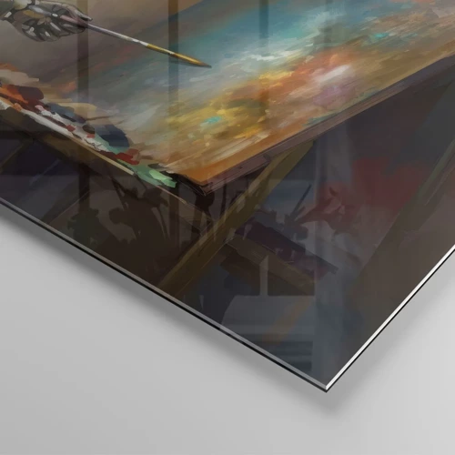 Obraz na skle - Umění budoucnosti - 40x40 cm