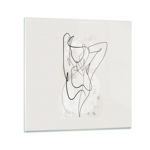 Obraz na skle - Umění svádění - 70x70 cm